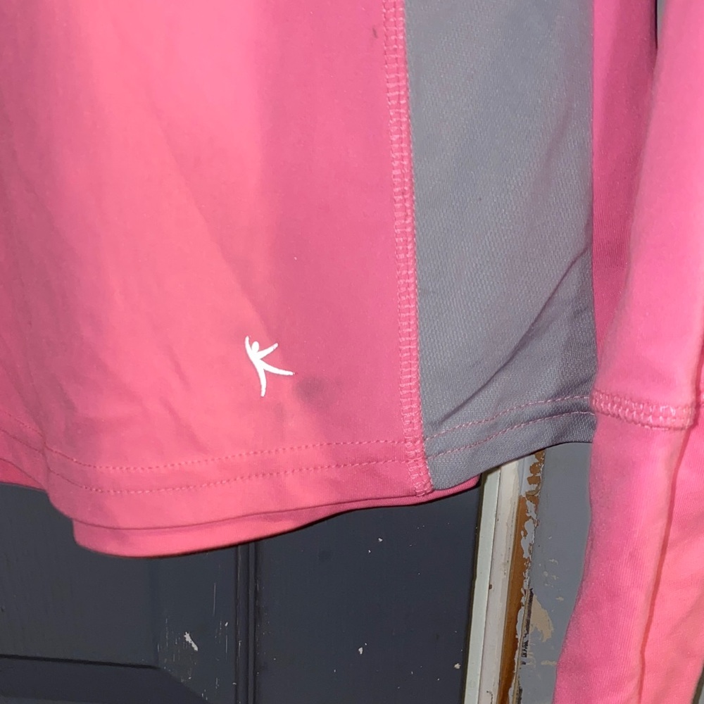 Danskin Now Pink and Gray Women's Jersey Top - Picture 3 of 8